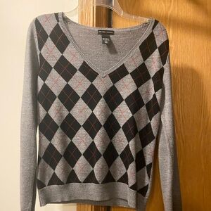 Vintage New York & Company Charcoal Knit Top